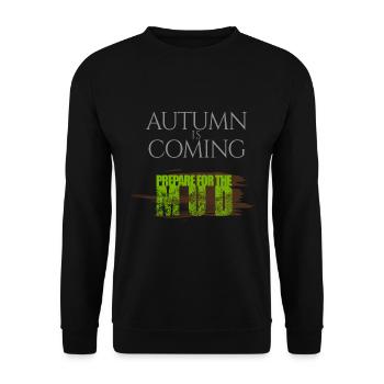 Der Herbst naht Mountainbike Offroad Dirtbike - Unisex Pullover - Schwarz - Vorne - Alina (178cm) & Michal (187cm)