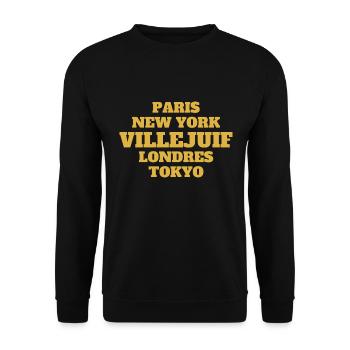 Villejuif Style - Unique streets, unique style. - Sweat-shirt Unisexe - noir - Devant - Alina (178cm) & Michal (187cm)