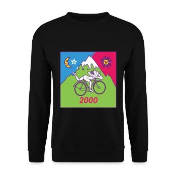 Albert Hofmann LSD 2000 - Unisex Sweatshirt - black - Front - Alina (178cm) & Michal (187cm)