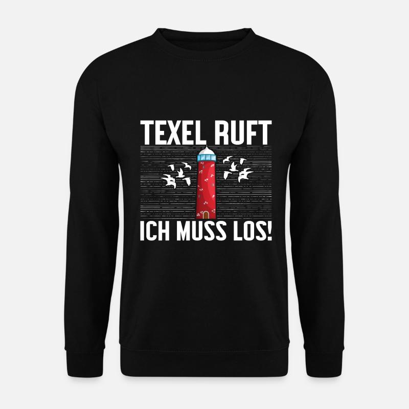 Texel Holland Leuchtturm - Unisex Pullover - Schwarz