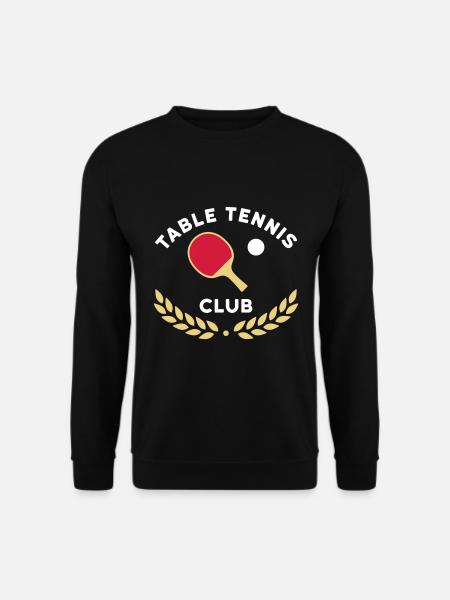 Club de tennis de table (raquettes de tennis de table) - Sweat-shirt Unisexe - noir