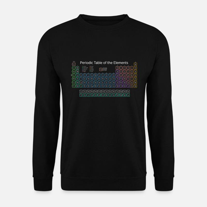 Periodic Table Of The Elements Periodensystem - Unisex Pullover - Schwarz