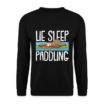 Stand up paddling SUP paresseux - Sweat-shirt Unisexe - noir - Devant - Alina (178cm) & Michal (187cm)