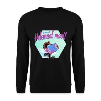 Peut dans l’eau - Sweat-shirt Unisexe - noir - Devant - Alina (178cm) & Michal (187cm)