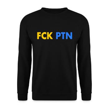 Fck ptn - Unisex Pullover - Schwarz - Vorne - Alina (178cm) & Michal (187cm)