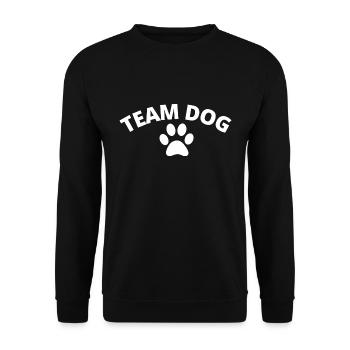 Team Dog - Unisex Pullover - Schwarz - Vorne - Alina (178cm) & Michal (187cm)