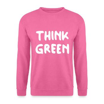 Think Green - Unisex Pullover - Pink - Vorne
