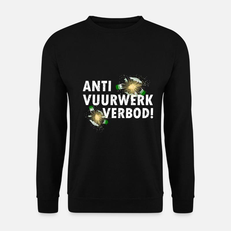 Anti vuurwerk verbod5 - Unisex Pullover - Schwarz