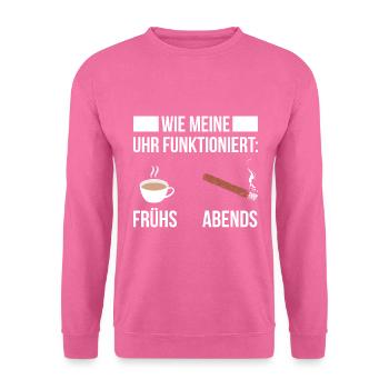 Zigarre Rauchen Für Zigarrenliebhaber Zigarrenrauc - Unisex Pullover - Pink - Vorne