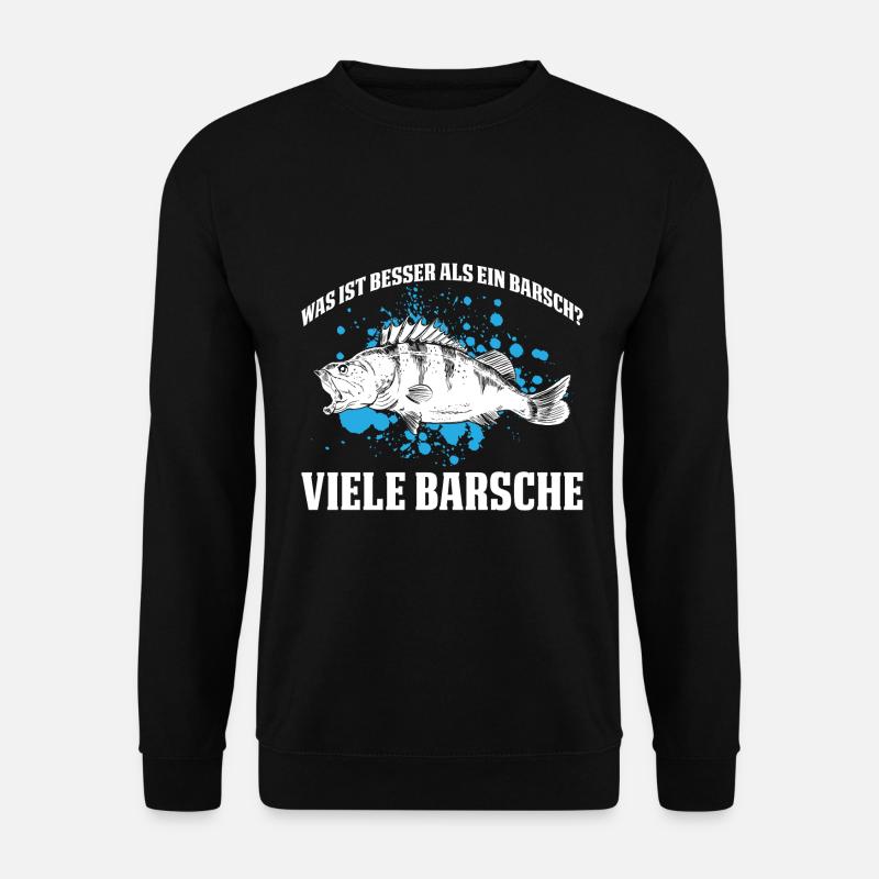 Was ist besser als ein Barsch? Viele Barsche - Unisex Pullover - Schwarz