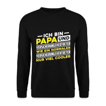 Versicherungsvertreter Für Versicherungsmakler Ver - Unisex Pullover - Schwarz - Vorne - Alina (178cm) & Michal (187cm)