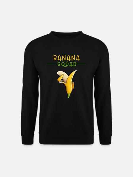 Cadeau d'équipe d'équipe de bananes tampons Banana Squad - Sweat-shirt Unisexe - noir