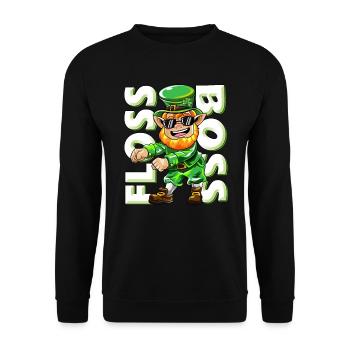 Float Boss Goblin Dancing St Patricks Day Gift - Sweat-shirt Unisexe - noir - Devant - Alina (178cm) & Michal (187cm)