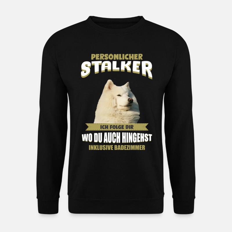 Samojeden Tshirt - Samojede Hund Shirt - Unisex Pullover - Schwarz