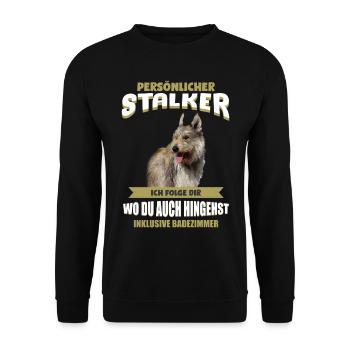 Berger Picard Tshirt - Berger Picard Hund Shirt - Unisex Pullover - Schwarz - Vorne - Alina (178cm) & Michal (187cm)