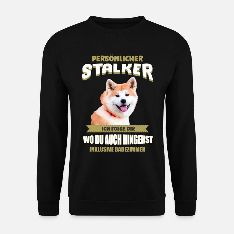 Akita Inu Hund - Akita - Unisex Pullover - Schwarz