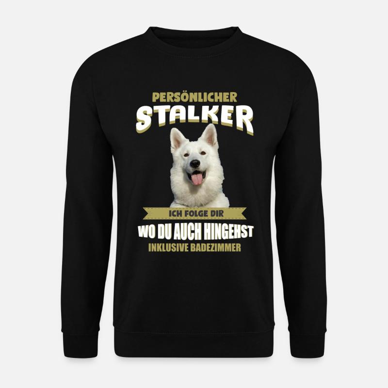 Weisser Schäferhund - Weißer Schäferhund - Unisex Pullover - Schwarz