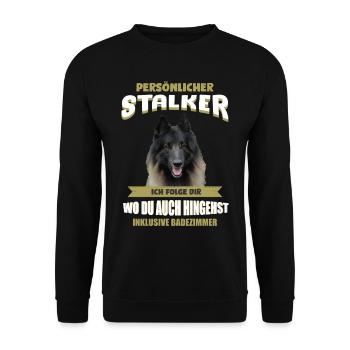 Tervueren Hund - Tervueren - Unisex Pullover - Schwarz - Vorne - Alina (178cm) & Michal (187cm)