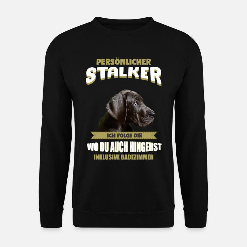 Deutsche Dogge Hund - Deutsche Dogge - Unisex Pullover - Schwarz