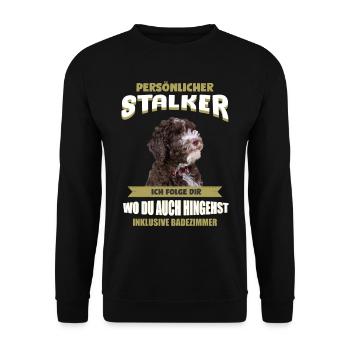 Lagotto Romagnolo Hund - Lagotto Romagnolo - Unisex Pullover - Schwarz - Vorne - Alina (178cm) & Michal (187cm)