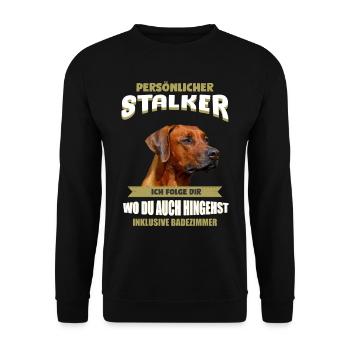 Rhodesian Ridgeback Hund - Rhodesian Ridgeback - Unisex Pullover - Schwarz - Vorne - Alina (178cm) & Michal (187cm)
