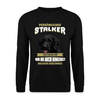 Riesenschnauzer Hund - Riesenschnauzer - Unisex Pullover - Schwarz - Vorne - Alina (178cm) & Michal (187cm)