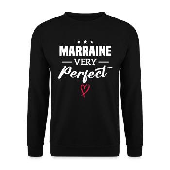 Marraine very perfect - Sweat-shirt Unisexe - noir - Devant - Alina (178cm) & Michal (187cm)