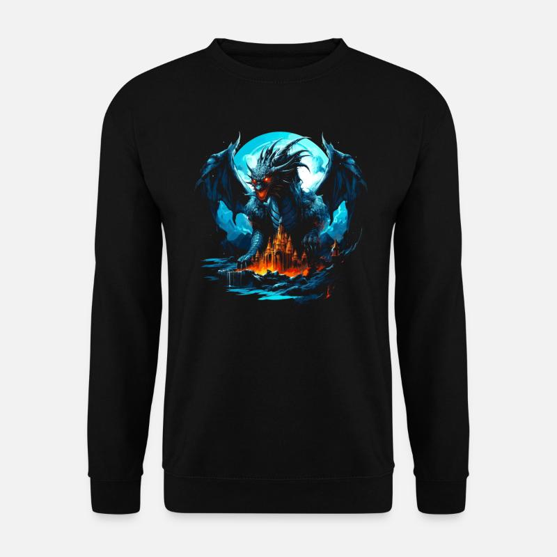 Eisdrache Frostdrache - Unisex Sweatshirt - black