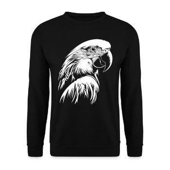 Parrot - Unisex Sweatshirt - black - Front - Alina (178cm) & Michal (187cm)