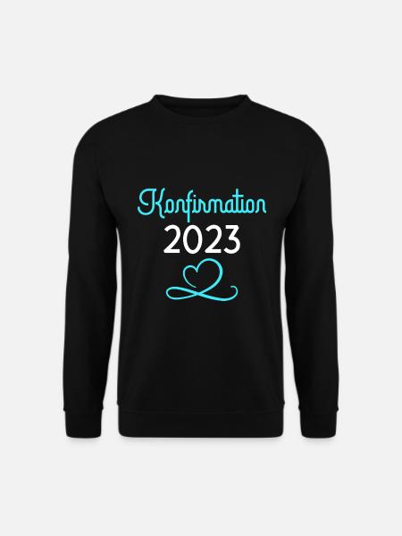 Konfirmation 2023 Konfirmand - Unisex Pullover - Schwarz