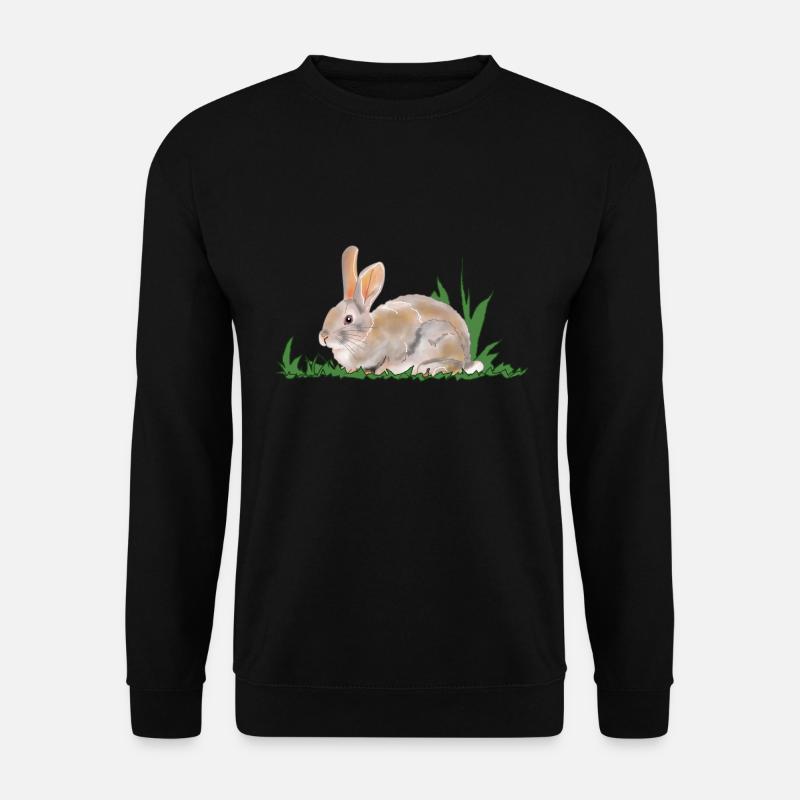 Rabbit, rabbit, spring - Unisex Sweatshirt - black