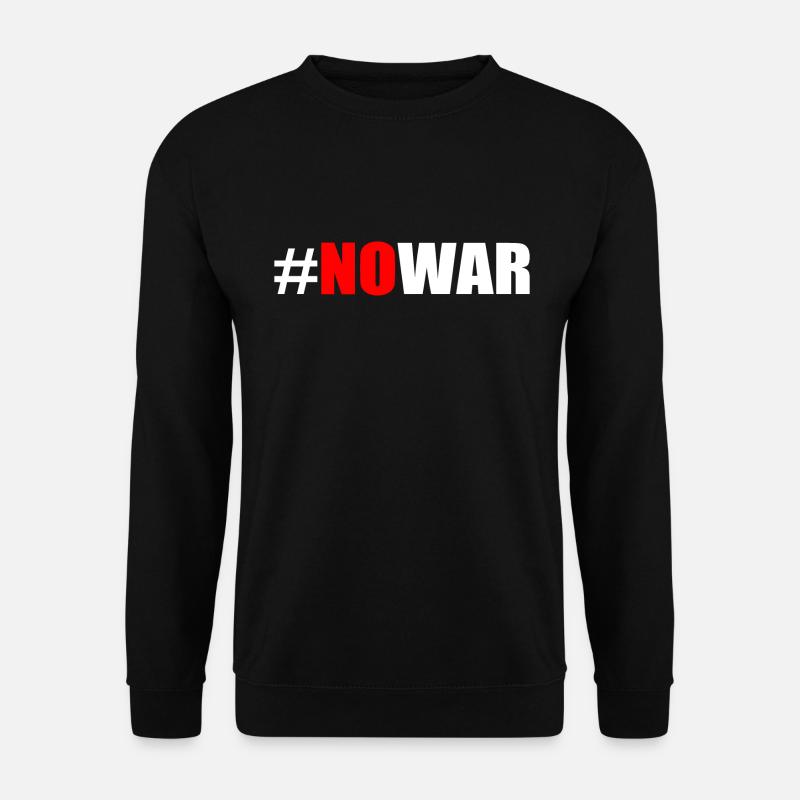 No war - Unisex Pullover - Schwarz