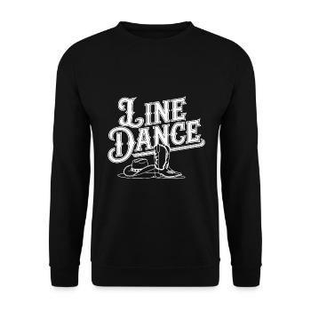 Line Dance Group Training My Dance Sport - Unisex Sweatshirt - black - Front - Alina (178cm) & Michal (187cm)