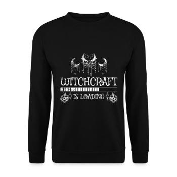 Witchcraft Saying Tarot Gothic - Unisex Sweatshirt - black - Front - Alina (178cm) & Michal (187cm)