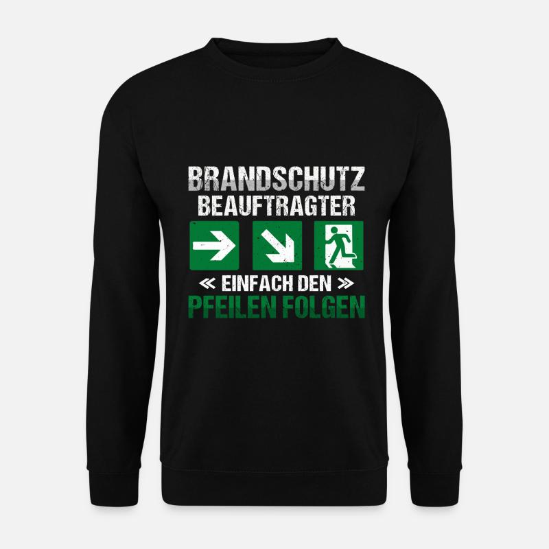 Brandschutzbeauftragter Brandschutz Pfeile - Unisex Pullover - Schwarz