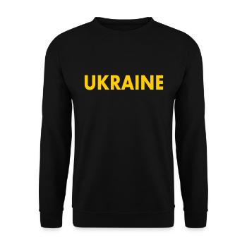 Ukraine - Unisex Sweatshirt - black - Front - Alina (178cm) & Michal (187cm)