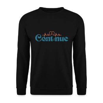 Poursuivre la sensibilisation à la santé mentale - Sweat-shirt Unisexe - noir - Devant - Alina (178cm) & Michal (187cm)