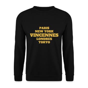 Vincennes Style - Unique streets, unique style. - Sweat-shirt Unisexe - noir - Devant - Alina (178cm) & Michal (187cm)