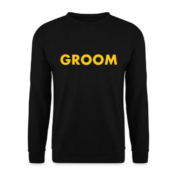 Groom - Unisex Pullover - Schwarz - Vorne - Alina (178cm) & Michal (187cm)