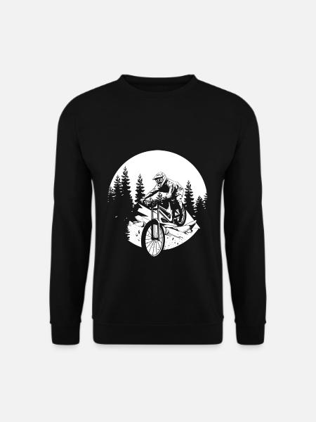 MTB Geschenk Kinder Fahrrad Mountainbike Downhill - Unisex Pullover - Schwarz