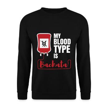 Bachata cadeau danse latine danseuse - Sweat-shirt Unisexe - noir - Devant - Alina (178cm) & Michal (187cm)