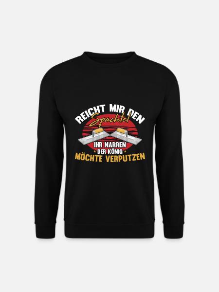 Stuckateur Verputzer Gipser - Unisex Pullover - Schwarz