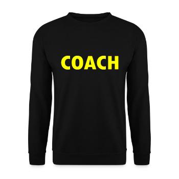 Coach - Unisex Sweatshirt - black - Front - Alina (178cm) & Michal (187cm)