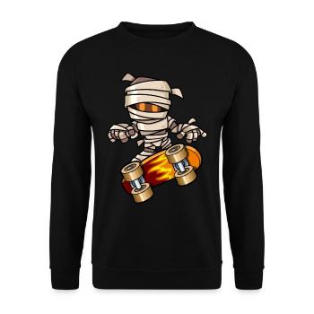 Zombie Skater - Unisex Pullover - Schwarz - Vorne - Alina (178cm) & Michal (187cm)