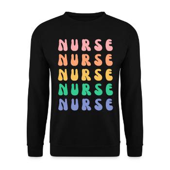 Infirmier - Sweat-shirt Unisexe - noir - Devant - Alina (178cm) & Michal (187cm)