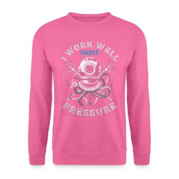 23F 0321 bk - Sweat-shirt Unisexe - rose - Devant