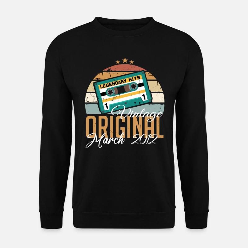 March 2012 - Birthday present - Unisex Sweatshirt - black