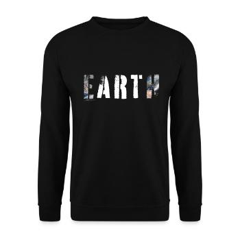 ERDKUNST - Unisex Pullover - Schwarz - Vorne - Alina (178cm) & Michal (187cm)