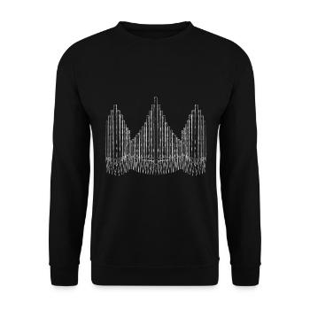 Orgelspieler Orgel Pfeifenorgel Organist - Unisex Pullover - Schwarz - Vorne - Alina (178cm) & Michal (187cm)