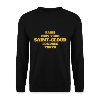 Saint Cloud Style - Unique streets, unique style. - Sweat-shirt Unisexe - noir - Devant - Alina (178cm) & Michal (187cm)